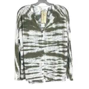 NWT Vintage Havana green tie dye long sleeve shirt size small